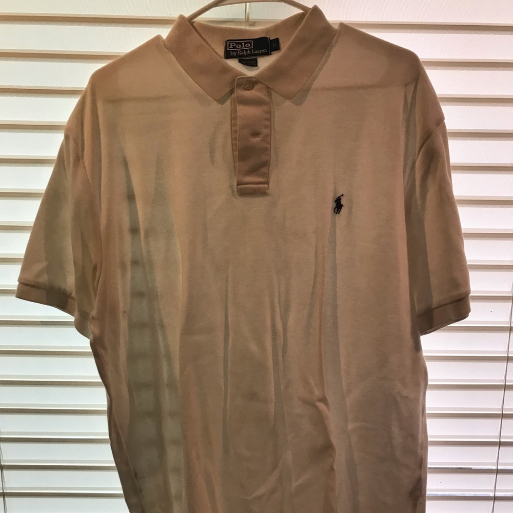 Men’s collard white polo shirt